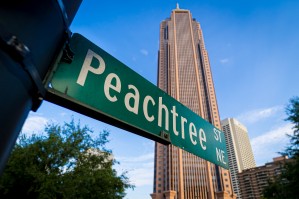 Peachtree Street Sign   Atlanta GA 4641